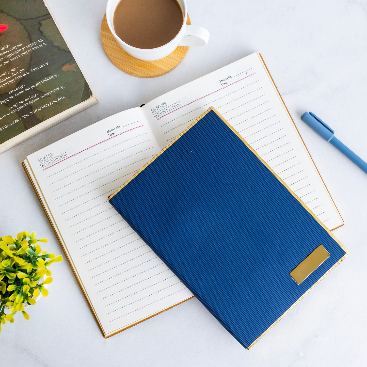 Softbound Notebook with Golden Edges