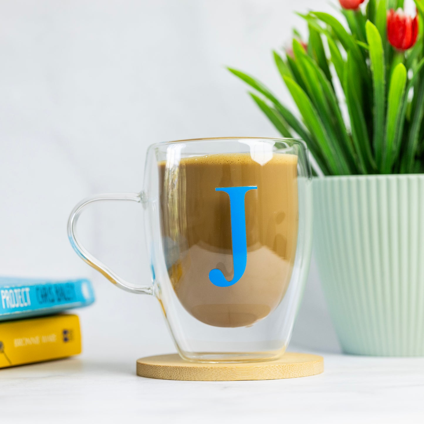 Personalised Long Glass Cups