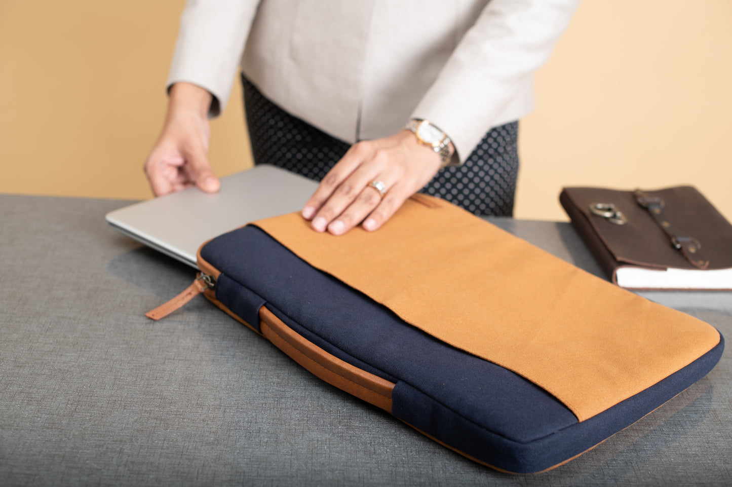 Cotton Canvas Laptop Sleeve - Personalised