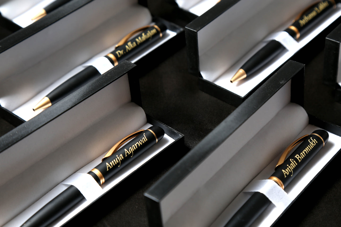 Personalised Golden Matt Black Pen