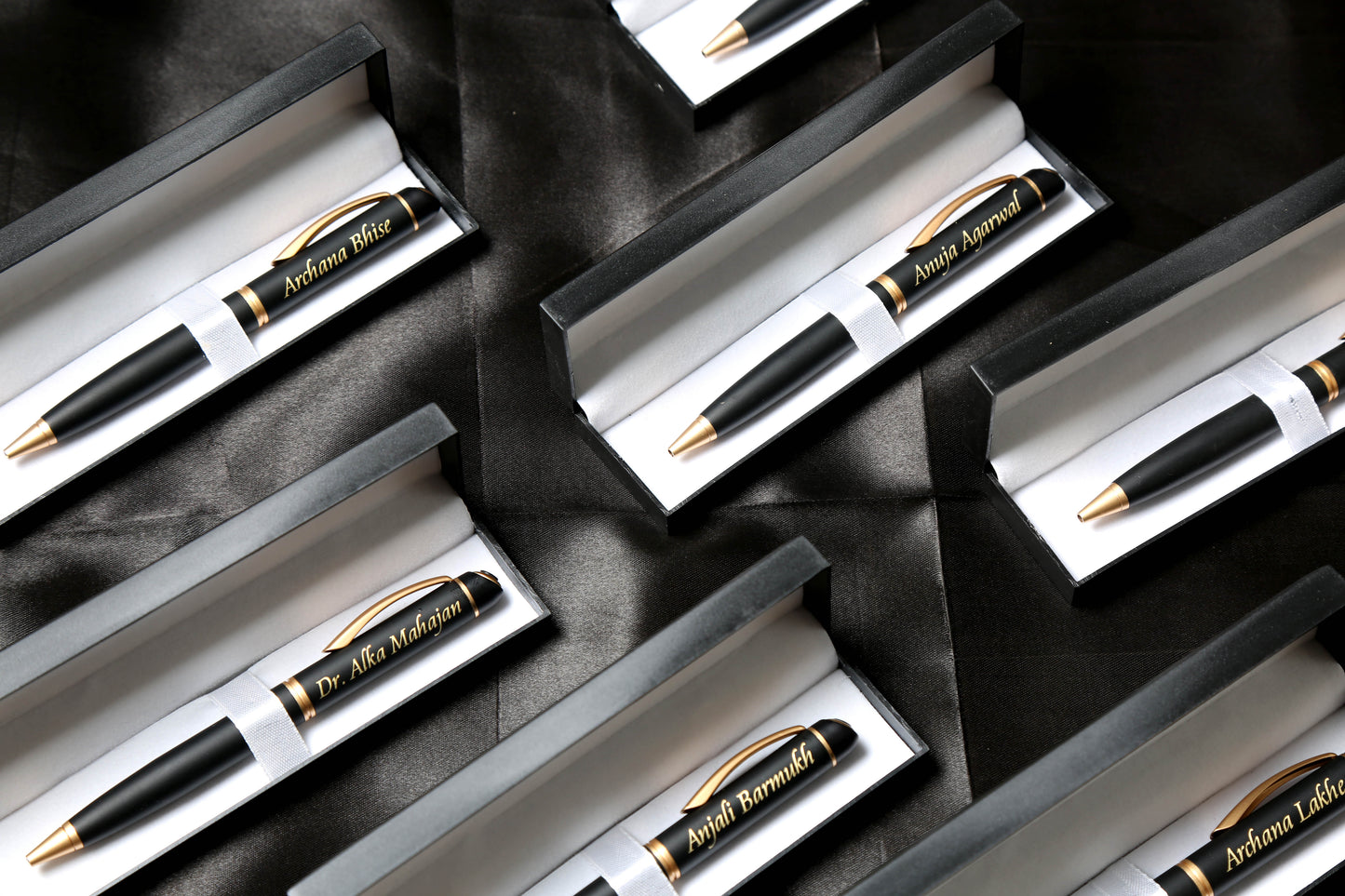 Personalised Golden Matt Black Pen
