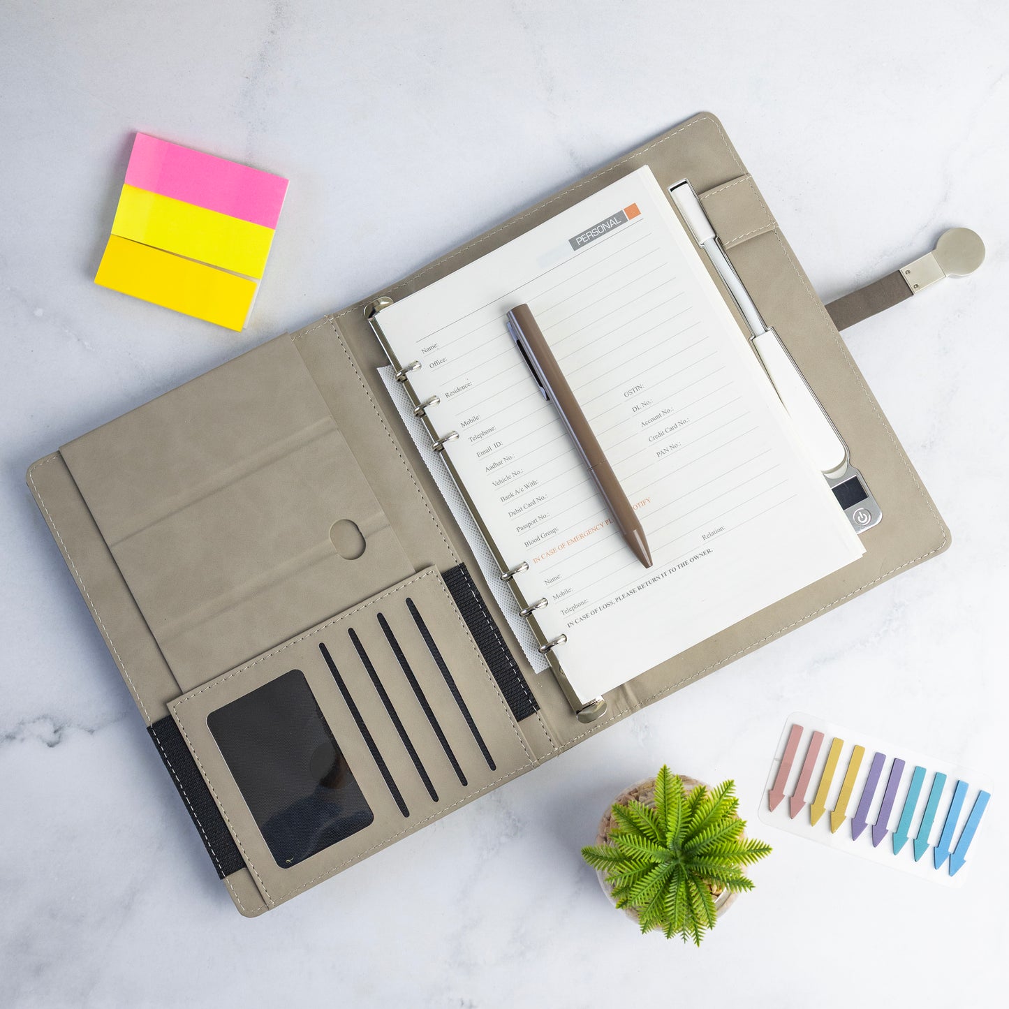 Personalised Powerbank Diary with pen