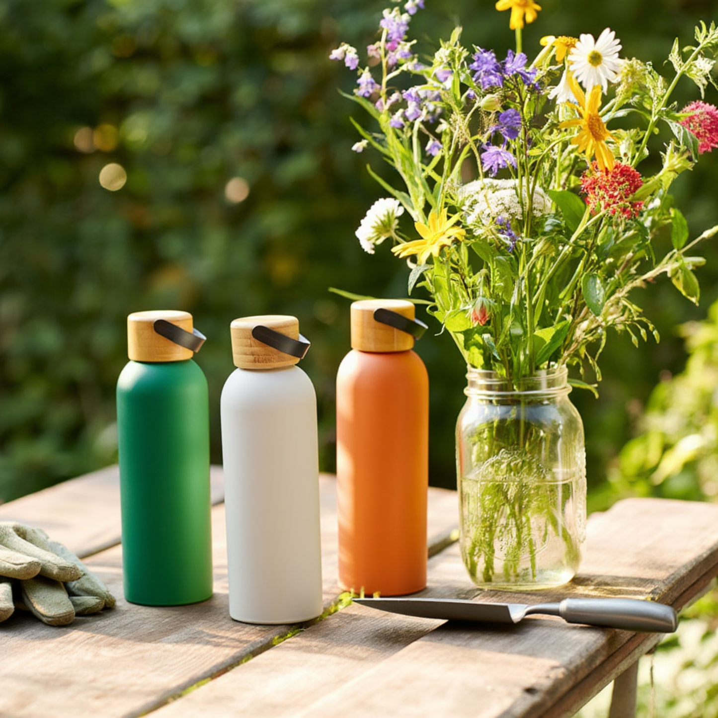 Personalised Wooden Cap Bottles