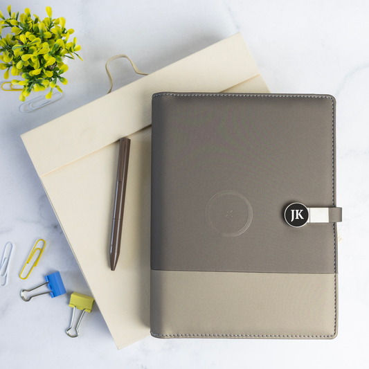 Personalised Powerbank Diary with pen