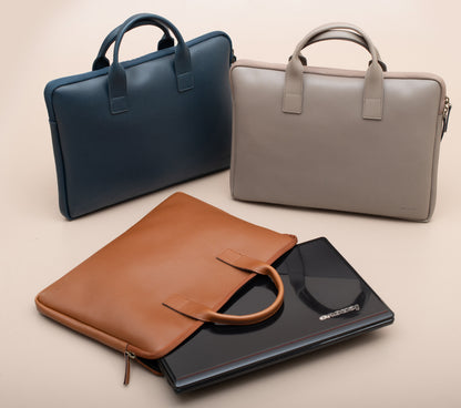 Premium Faux Leather Laptop Bag - Personalised